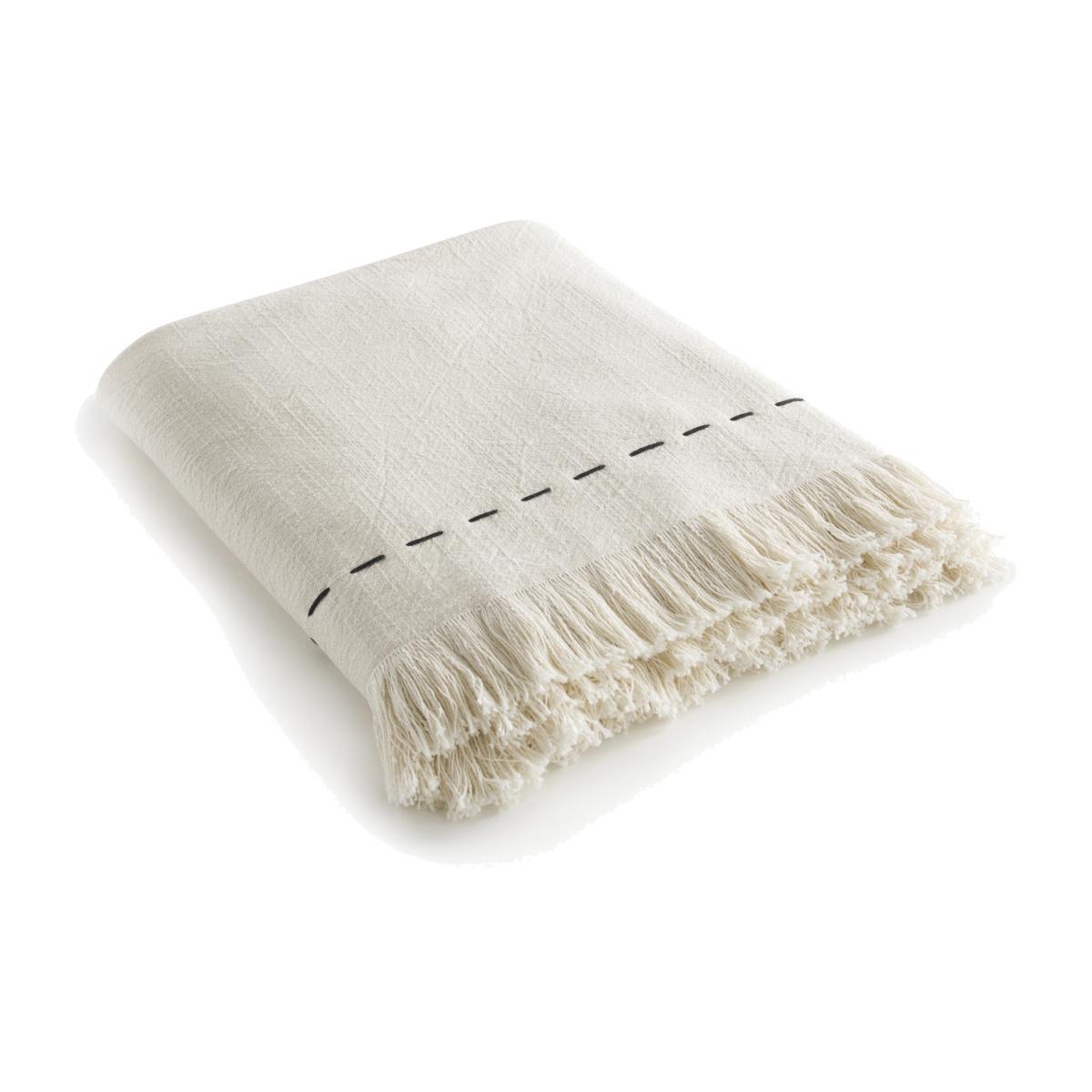 GIRANDOLE Hand Embroidered Cotton Throw – image 1