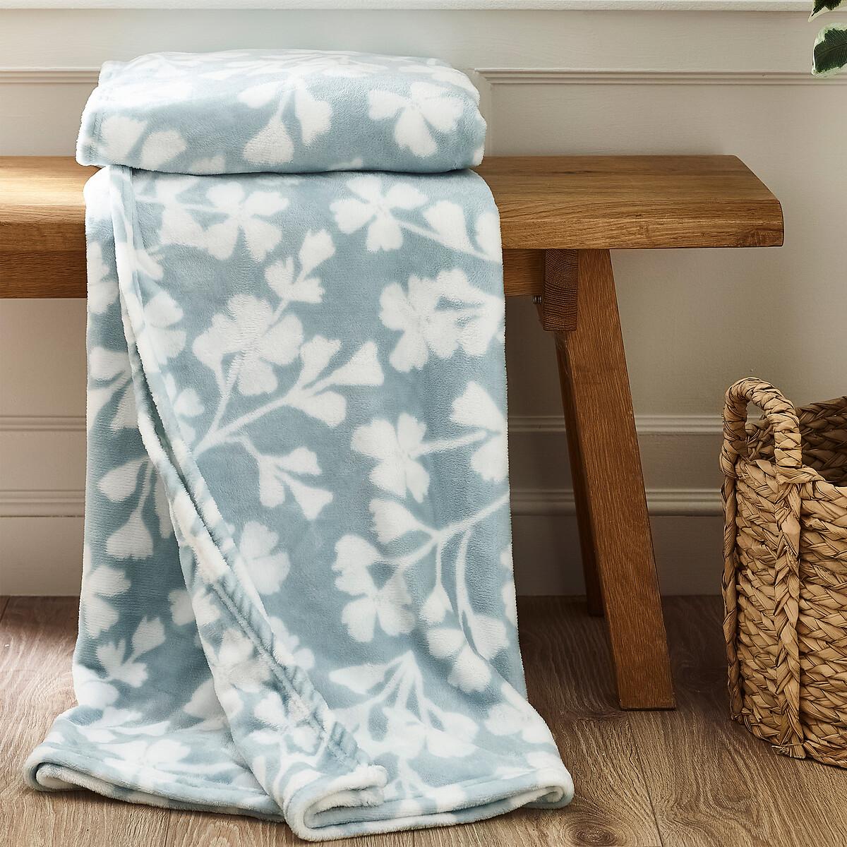 Brooke Floral Cosy Fleece Blanket Throw – image 1