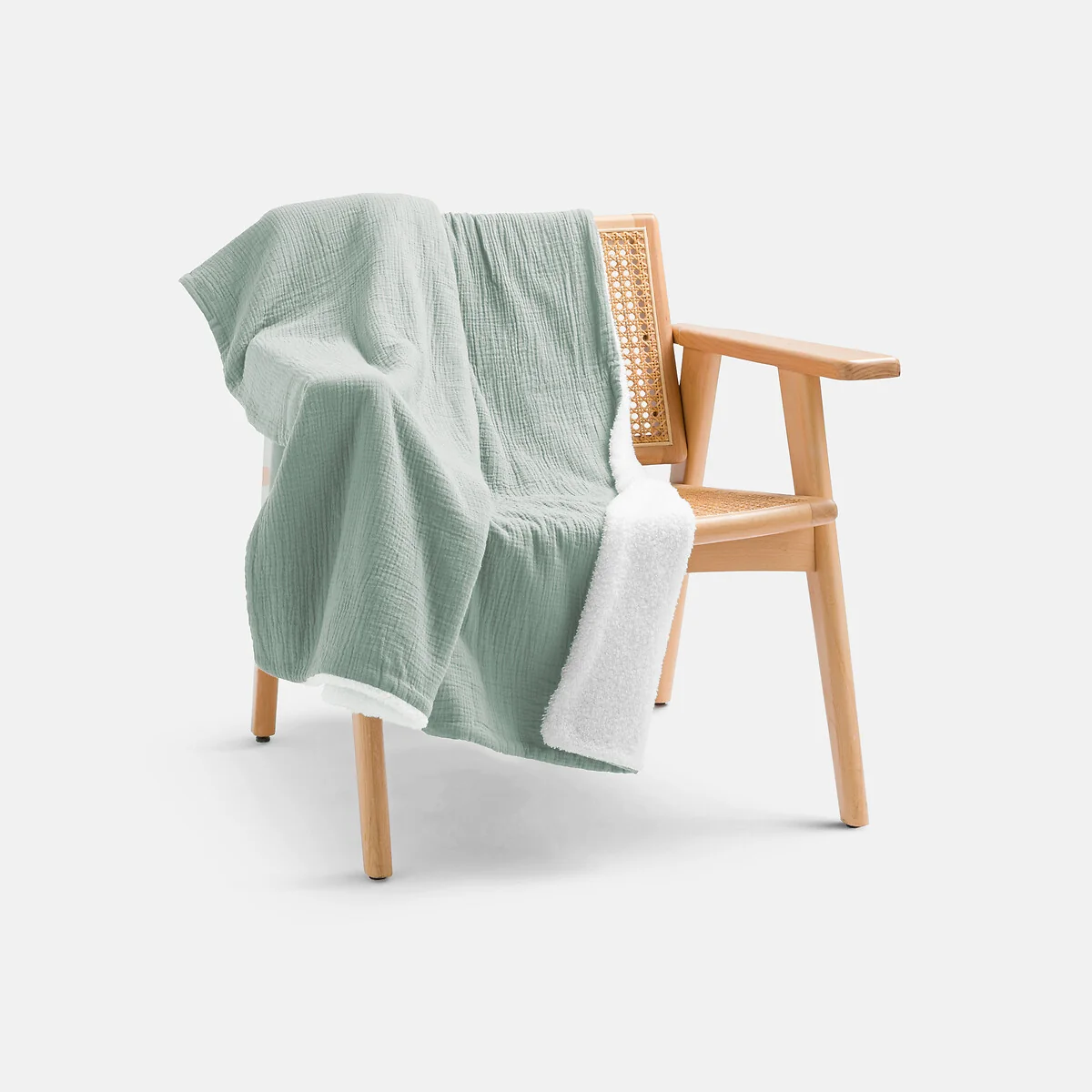Kumla Cotton Muslin & Fleece Throw – image 2
