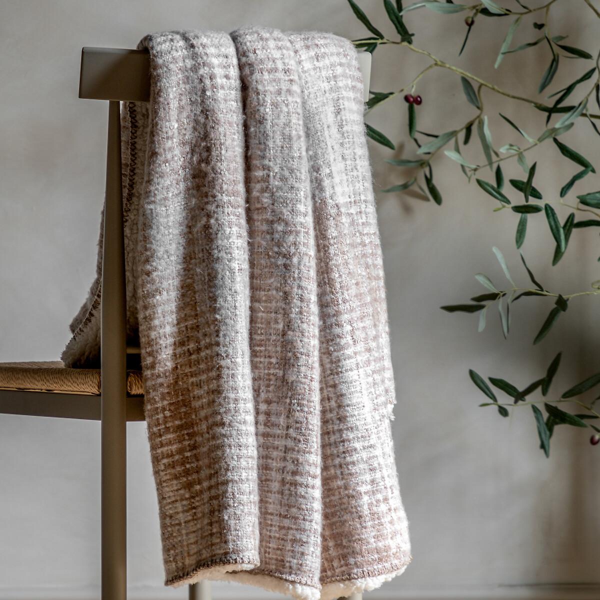 Woven Faux Mohair Sherpa Throw – image 1