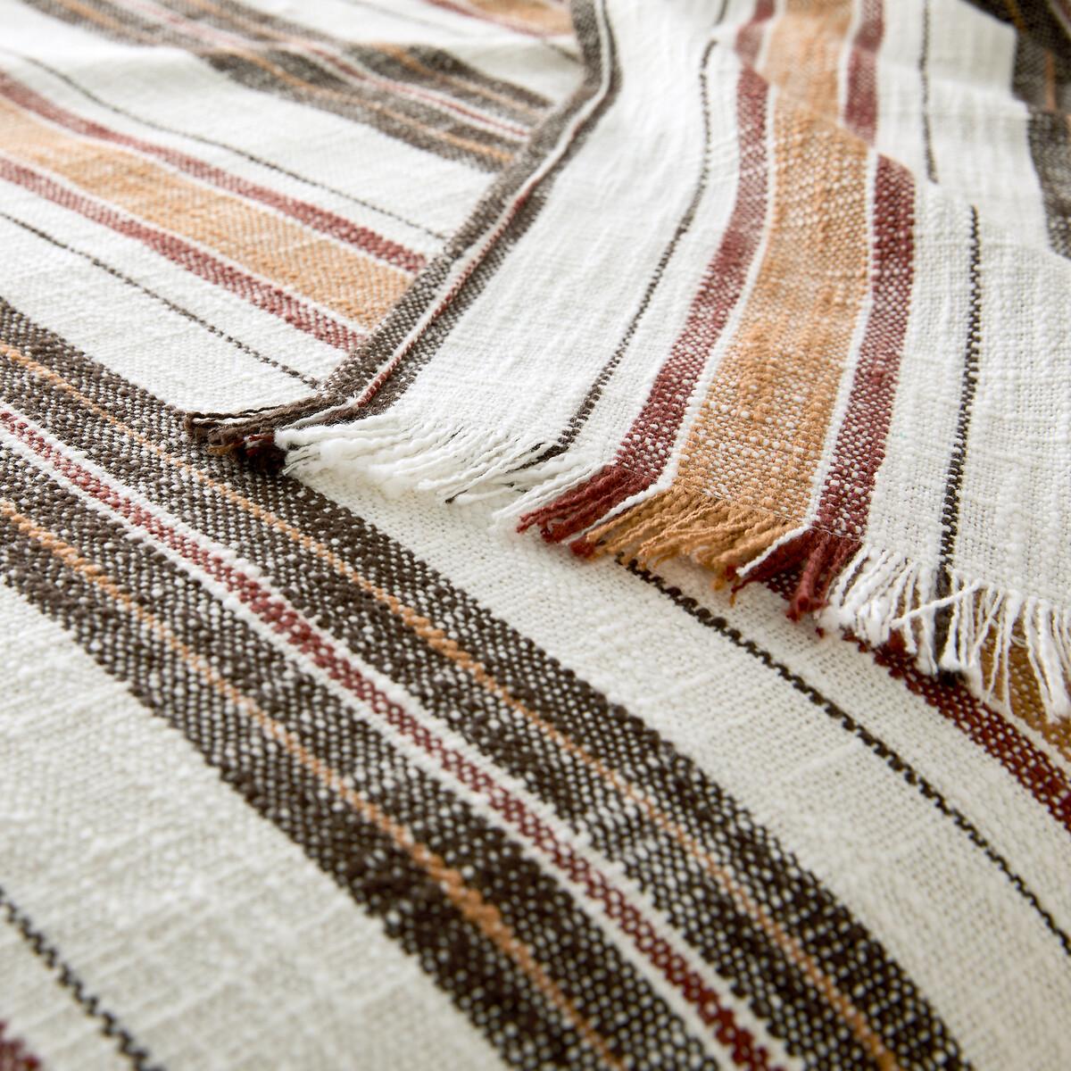 Imazai Striped Cotton Basket Weave Bedspread – image 3