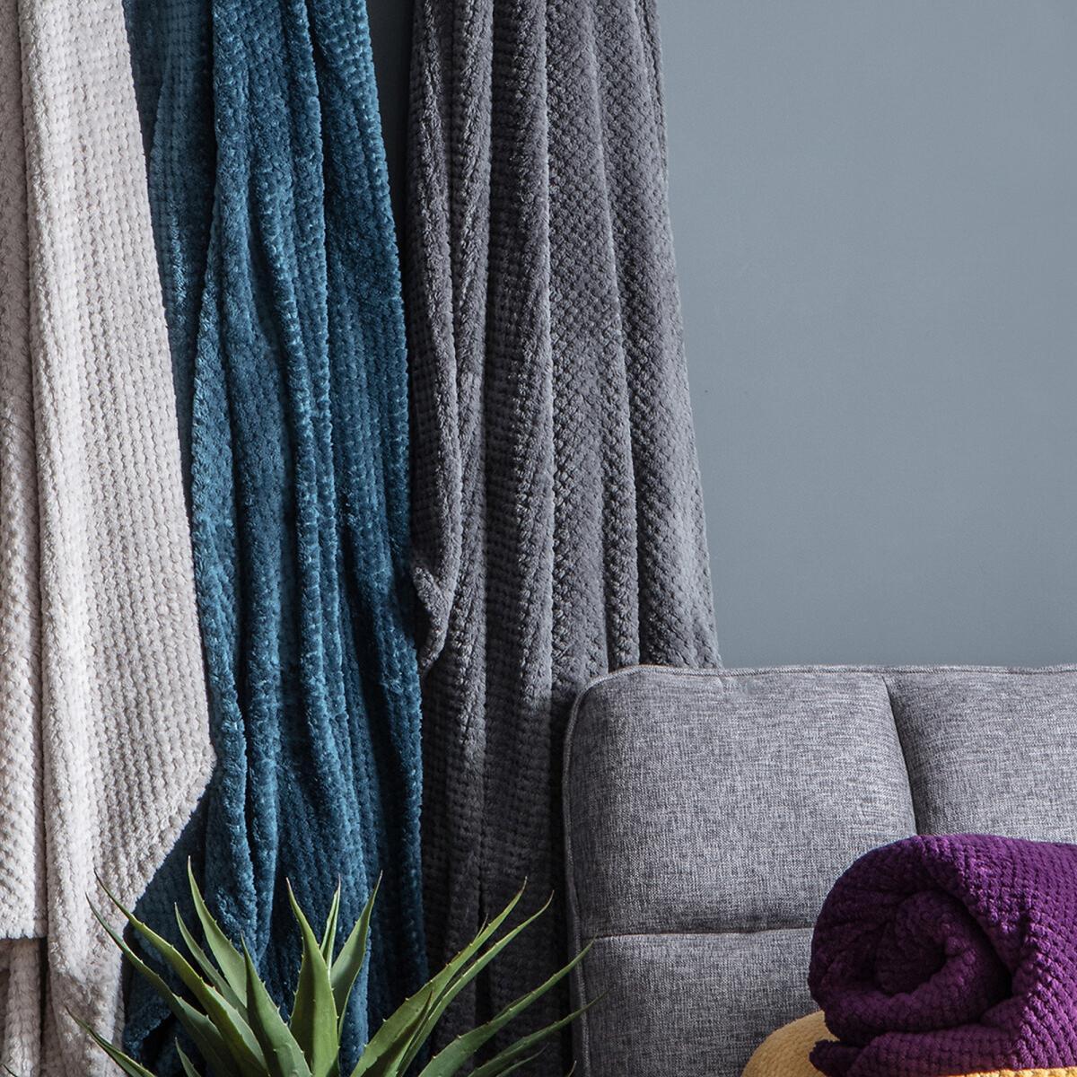Waffle Fleece Throw 150x200cm – image 2