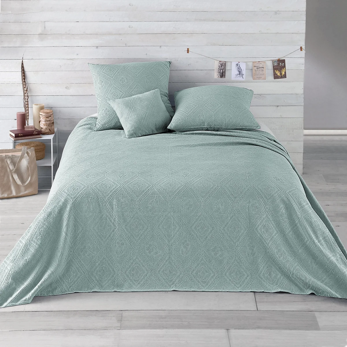 Indo 100% Cotton Jacquard Bedspread – image 1