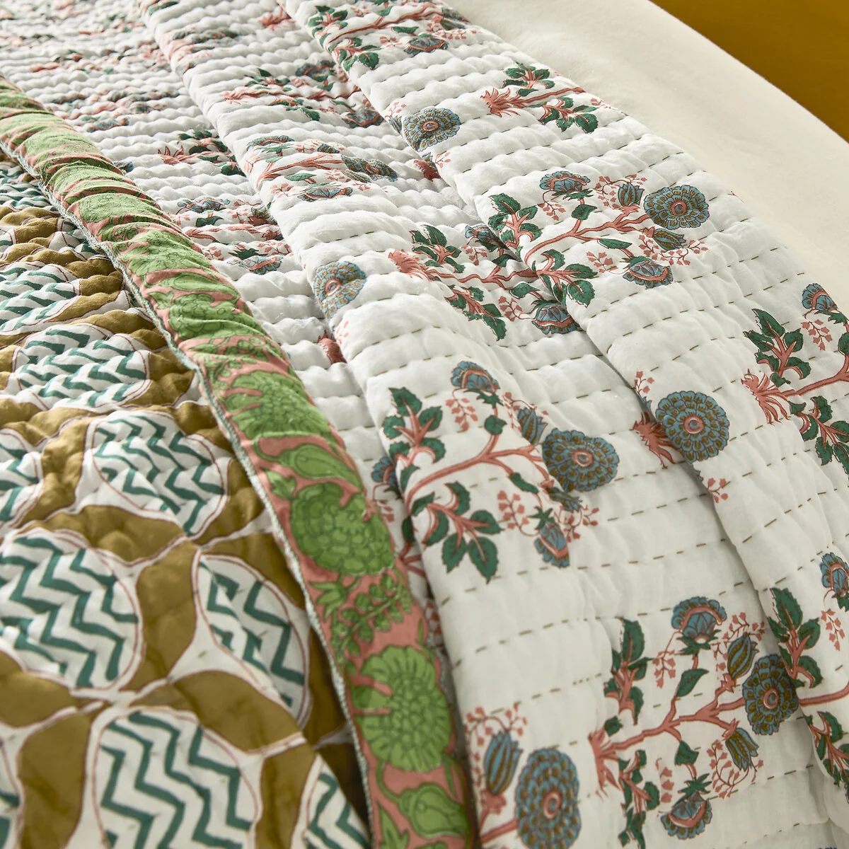 Malyam Kantha Cotton Voile Bedspread – image 3