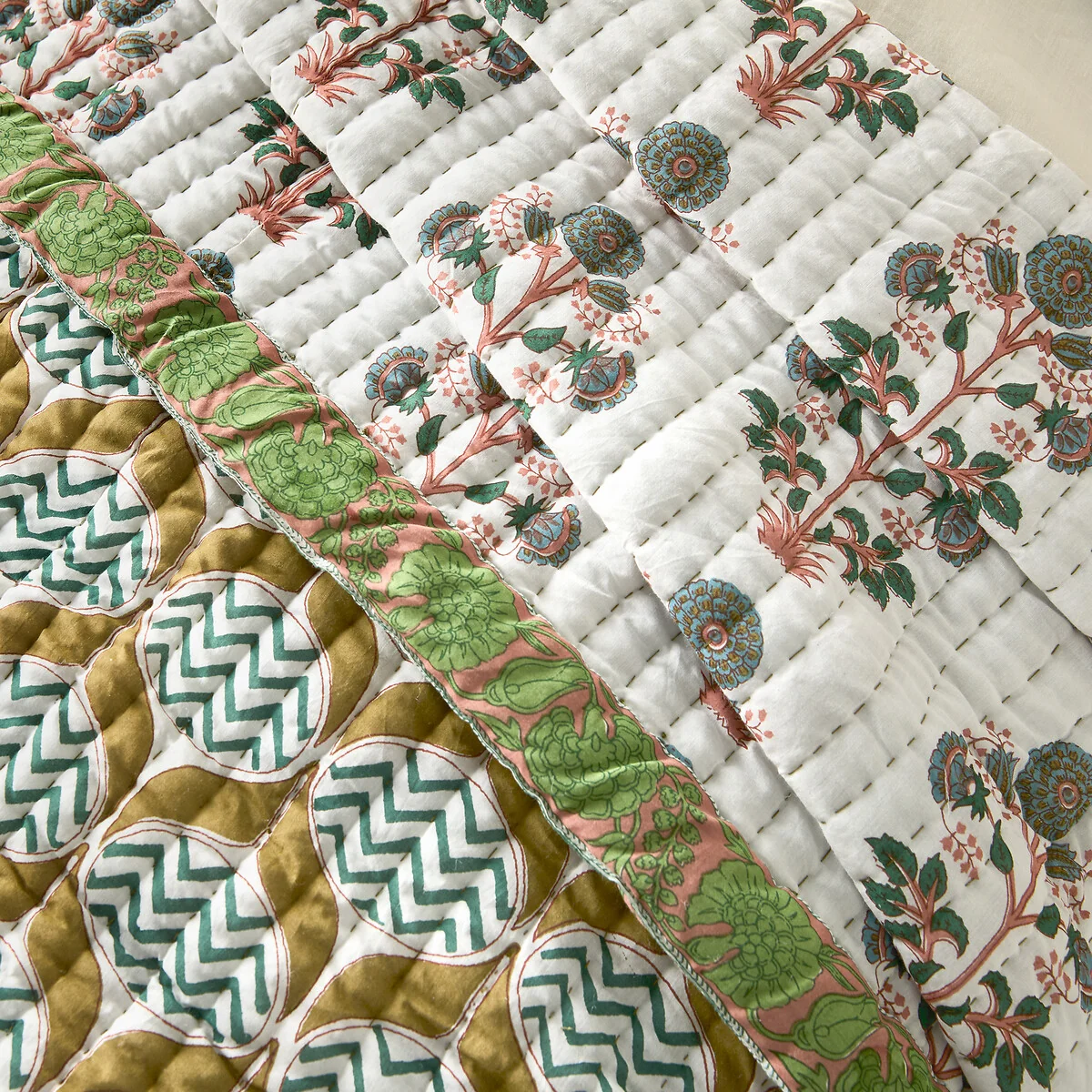 Malyam Kantha Cotton Voile Bedspread – image 4