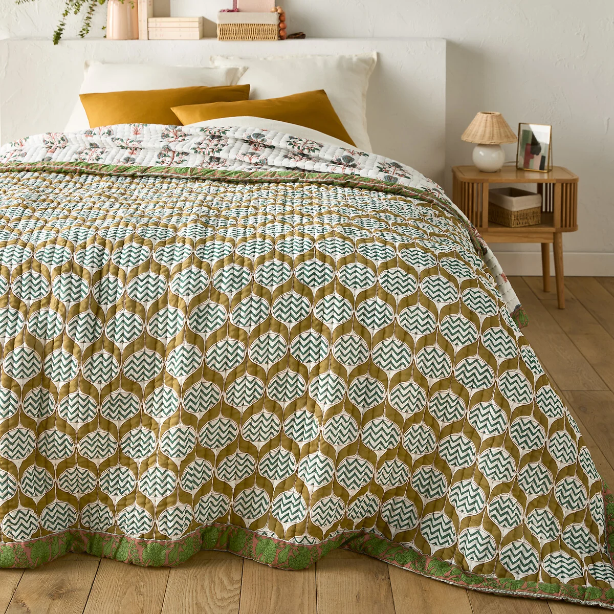 Malyam Kantha Cotton Voile Bedspread – image 1