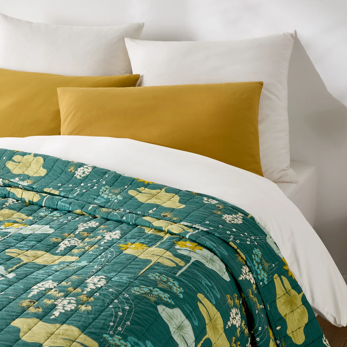 Song Cotton Voile Quilted Bedspread Kantha – image 3