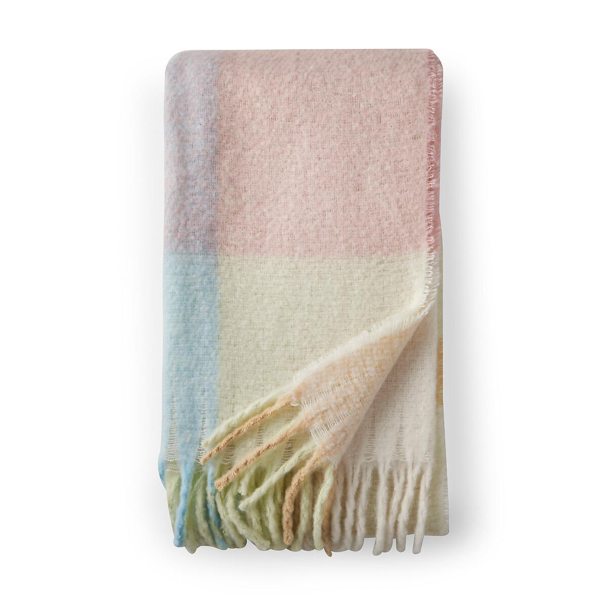Faux Mohair Check Blanket Throw – image 2