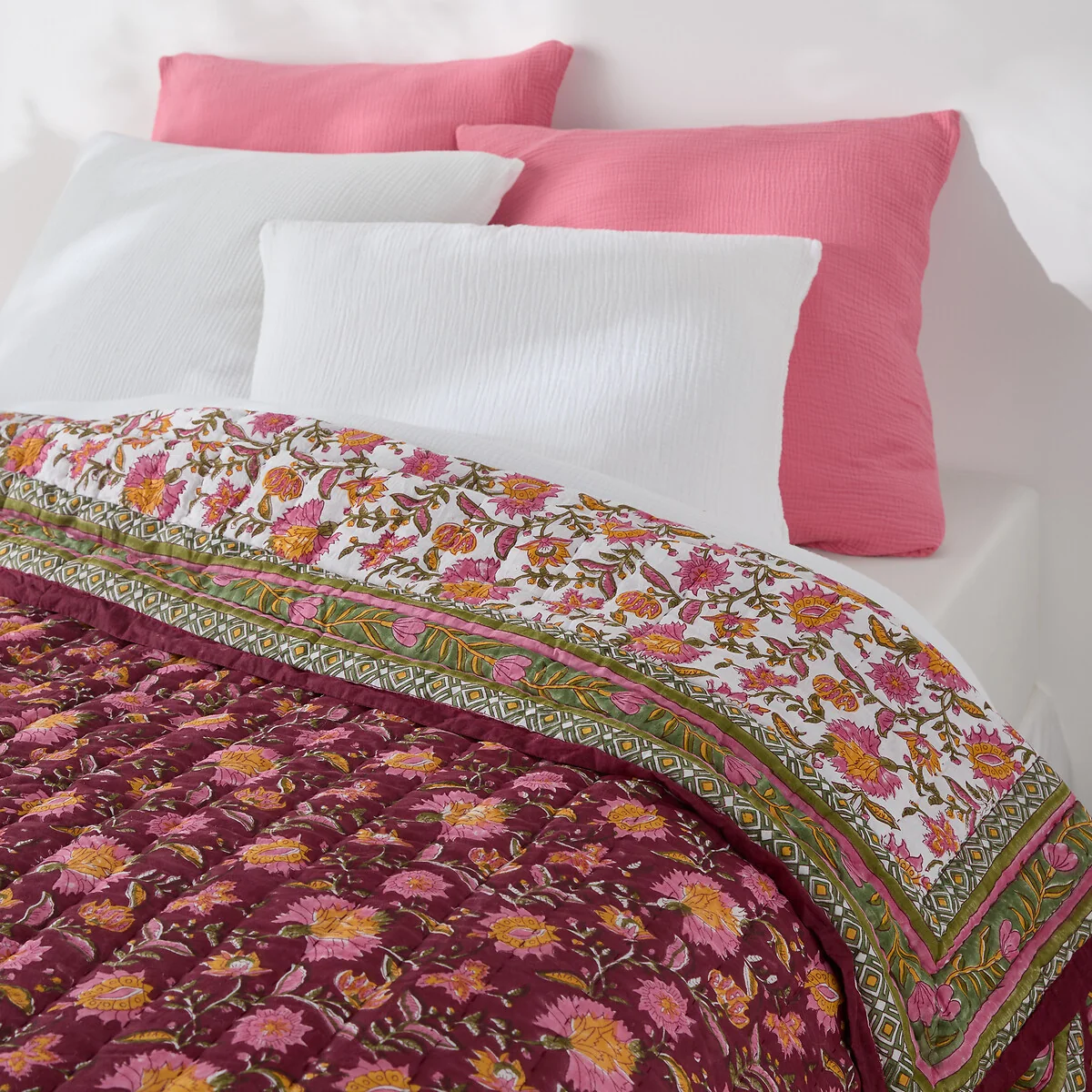 Manassi Block Print Bedspread in Cotton – image 3