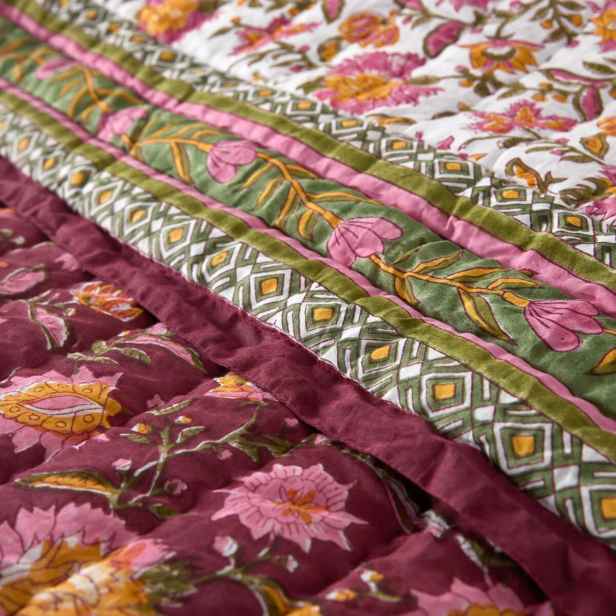 Manassi Block Print Bedspread in Cotton – image 4
