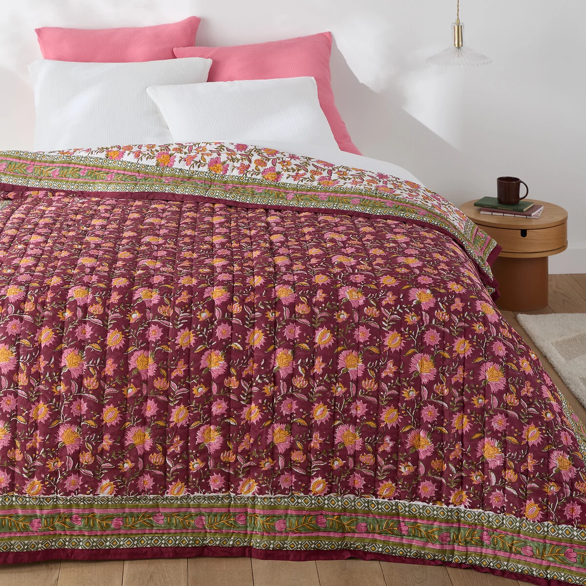 Manassi Block Print Bedspread in Cotton – image 1