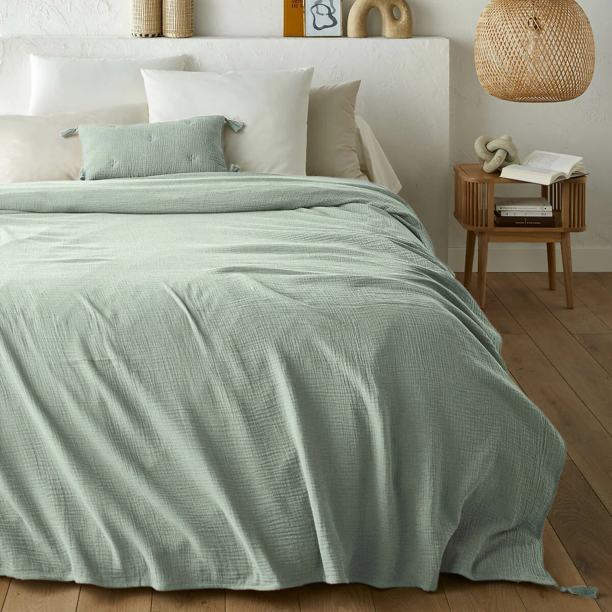 Kumla 100% Cotton Muslin Bedspread – image 2