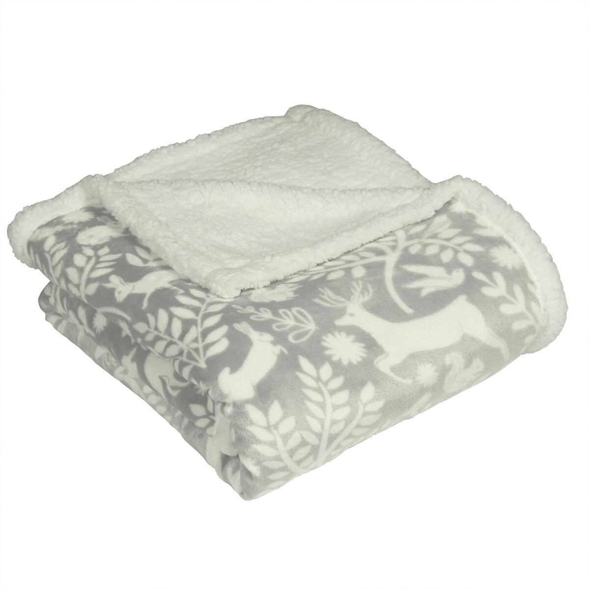 Scandi Woodland Fleece Throw – image 2