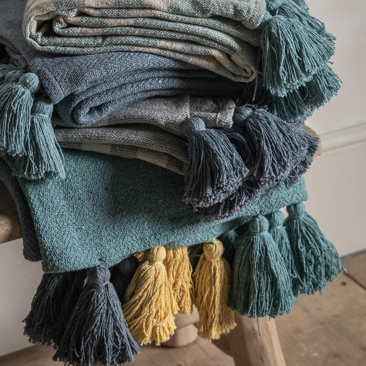 Tasselled Stripe Throw – image 3
