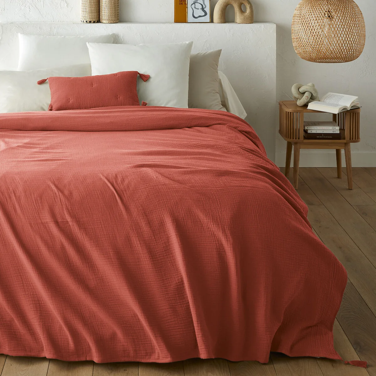Kumla 100% Cotton Muslin Bedspread – image 1