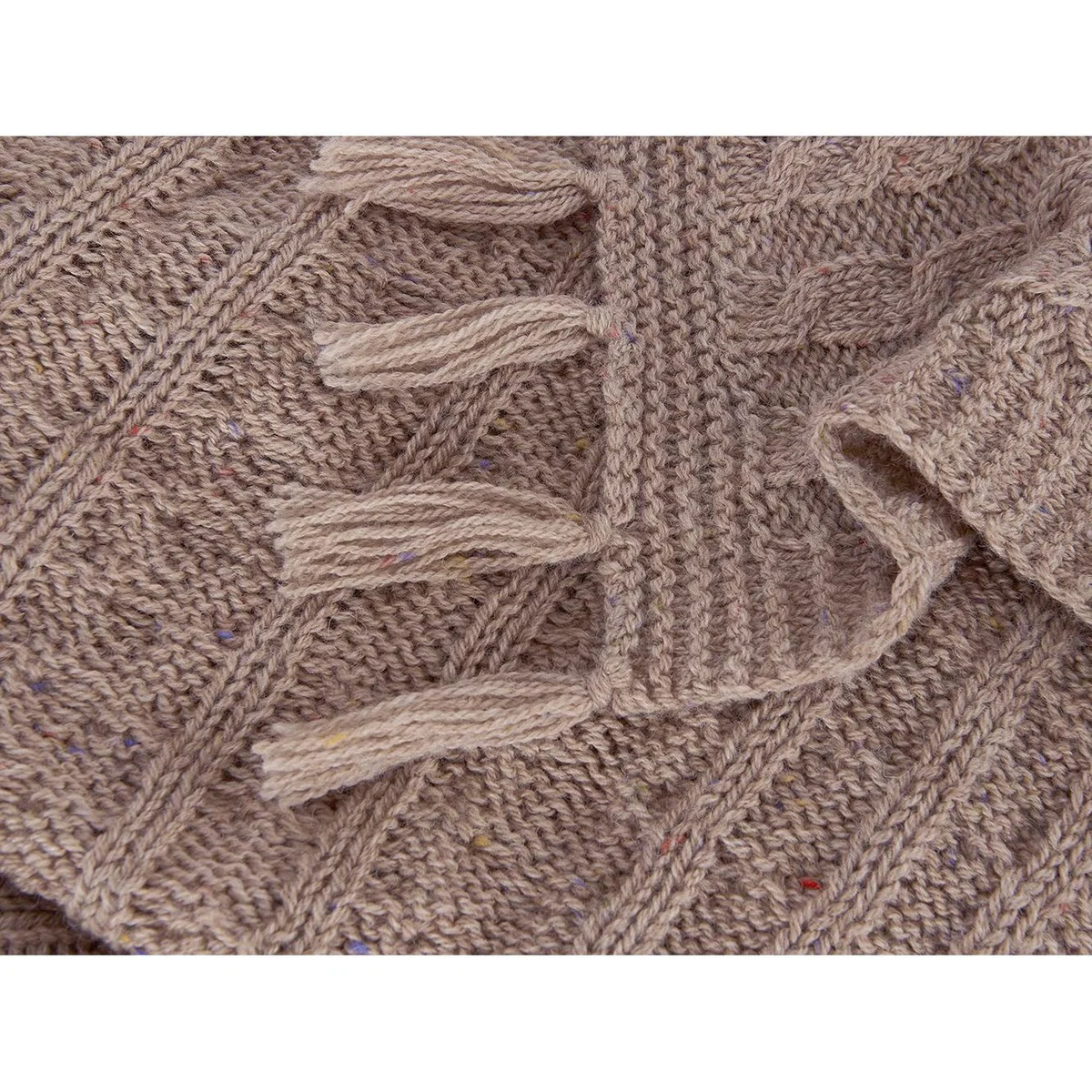 Chunky Knit Throw in Rusted Rose – image 4