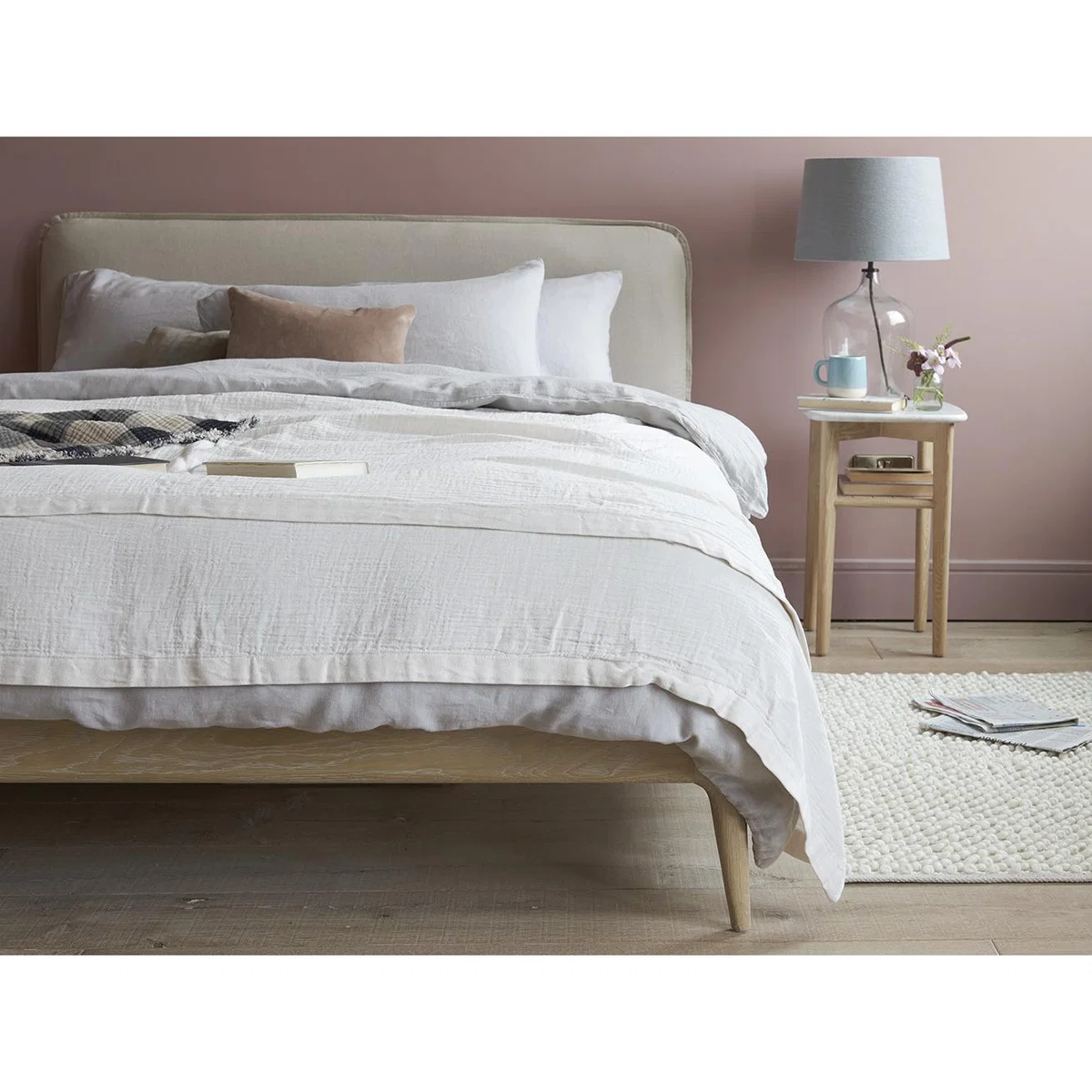 Drapy Throw in Vintage White – image 2