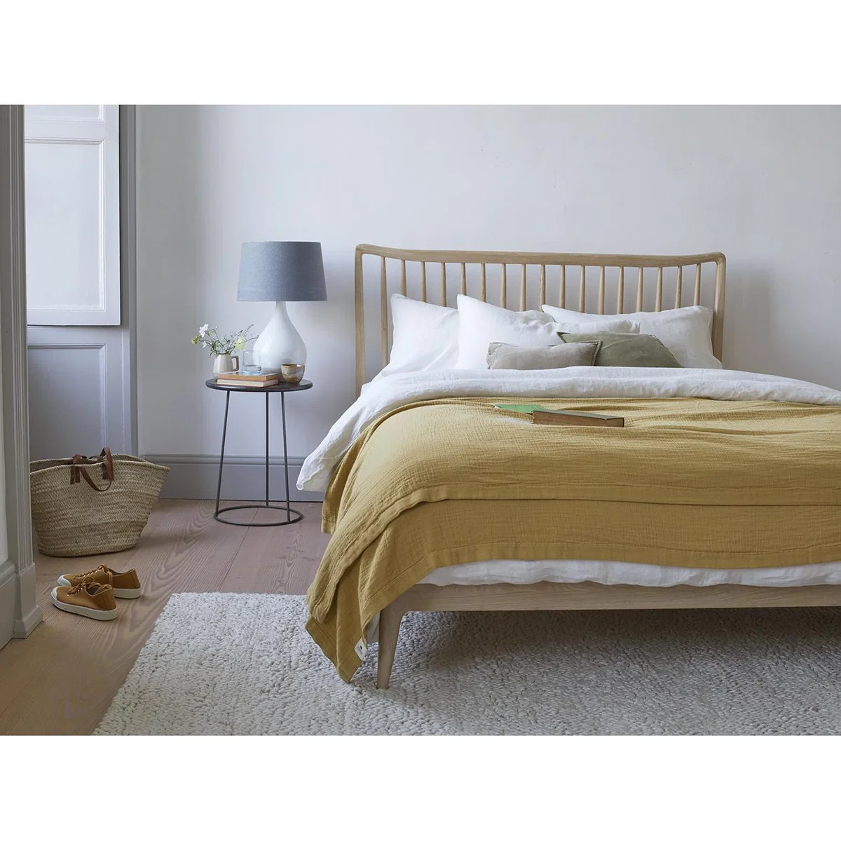 Drapy Throw in Ochre – image 2