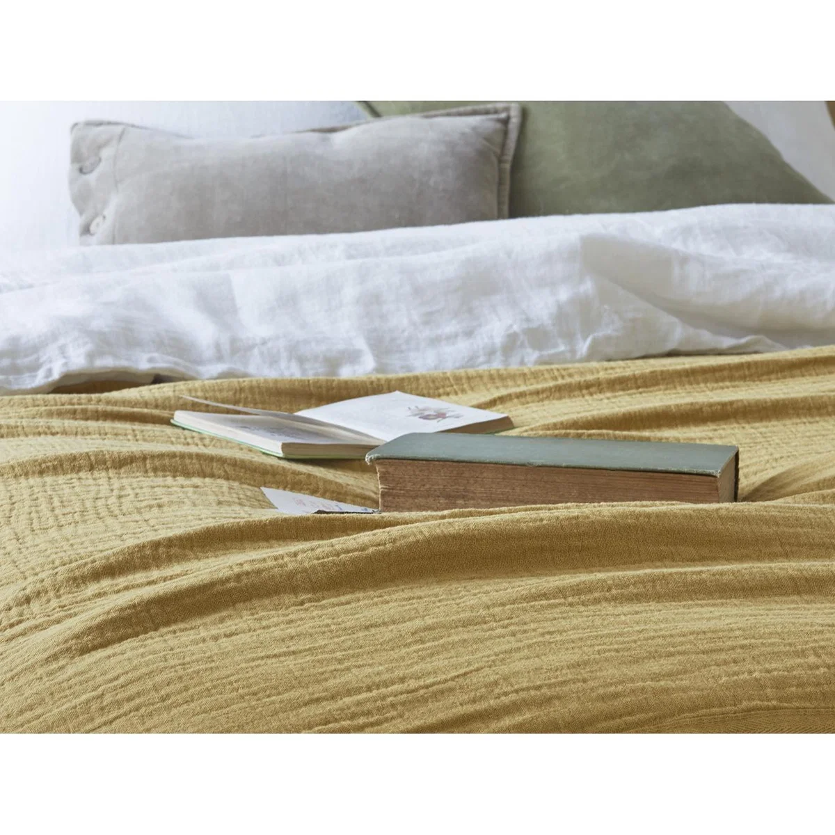 Drapy Throw in Ochre – image 3