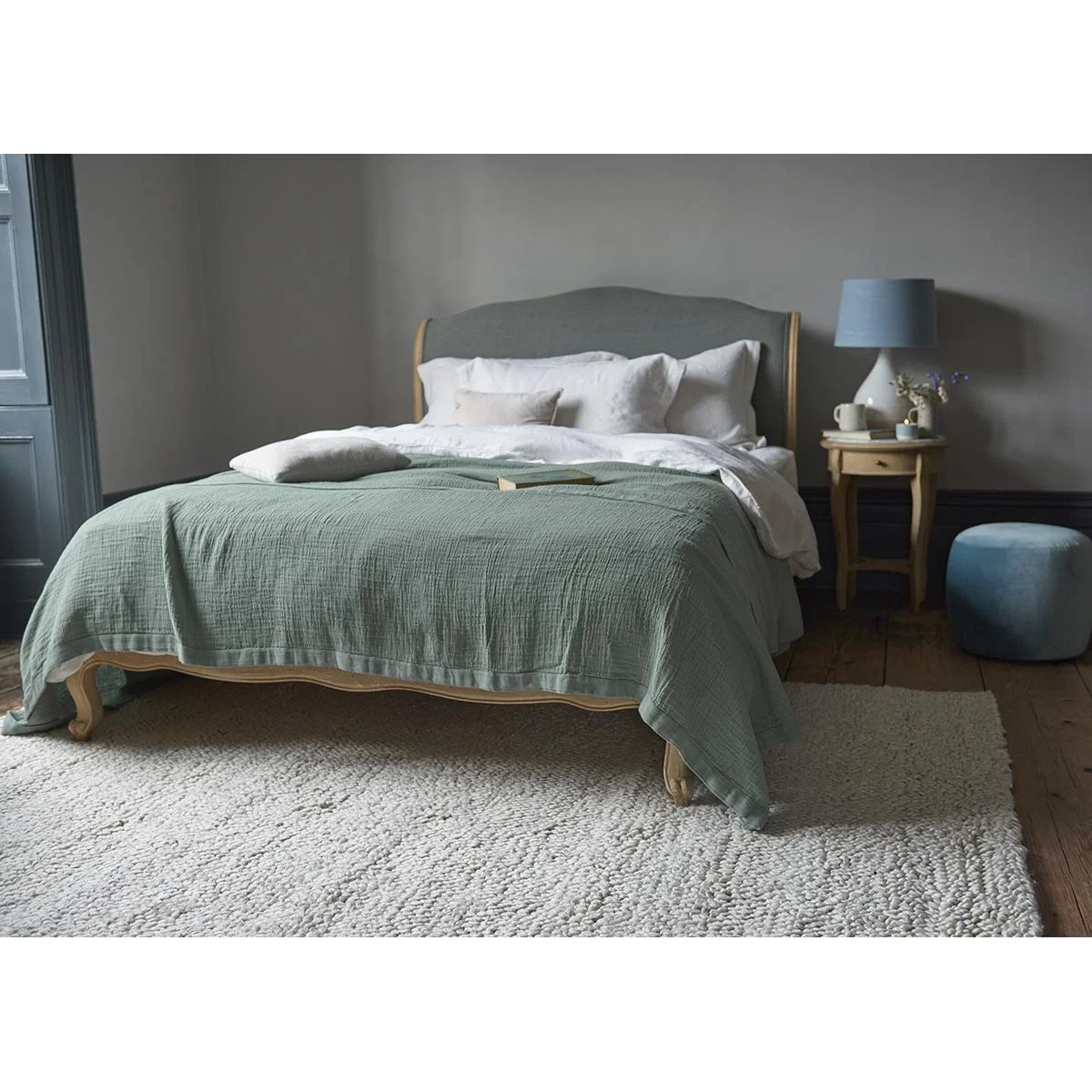 Drapy Throw in Sage – image 2