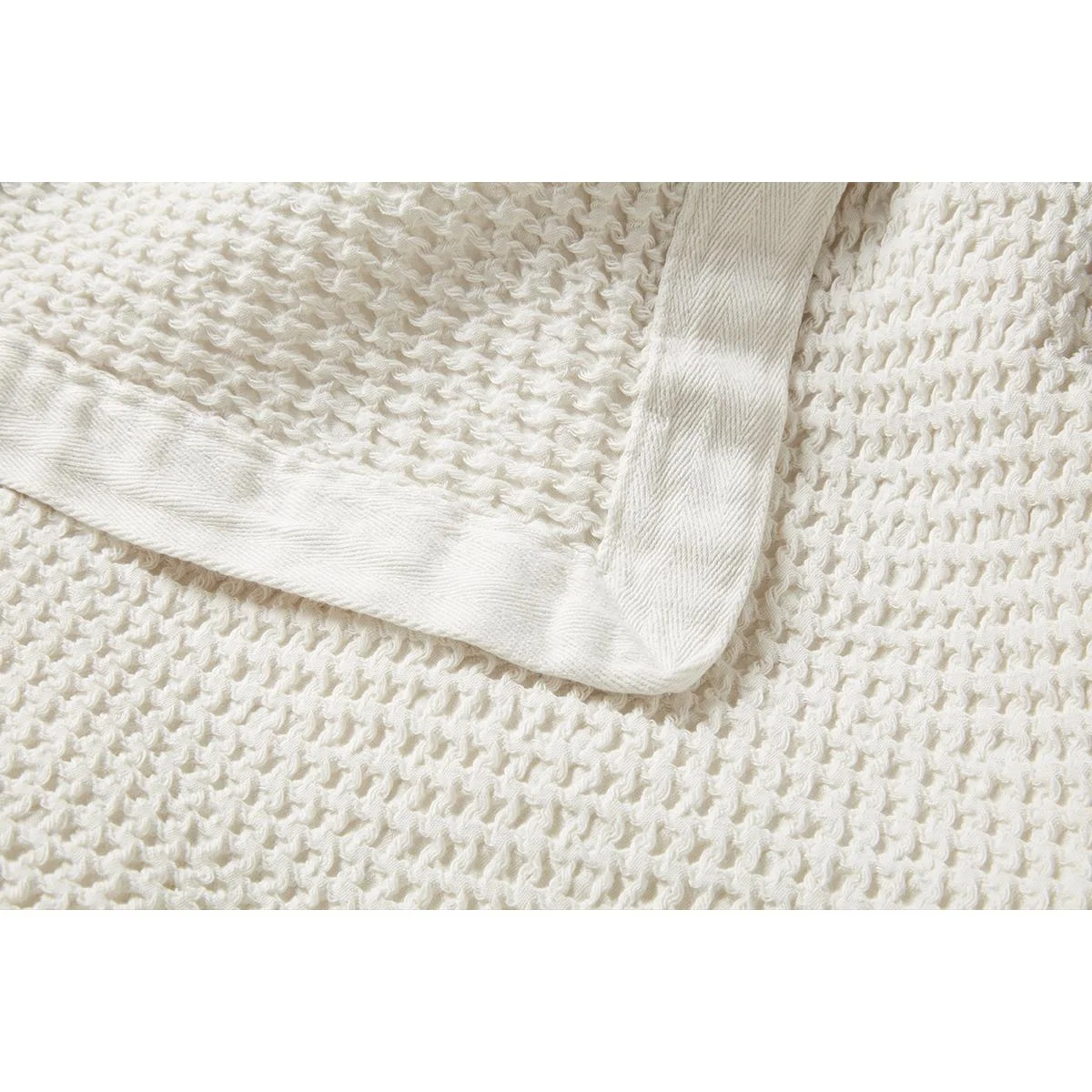 Waffle Throw in Vintage White – image 2