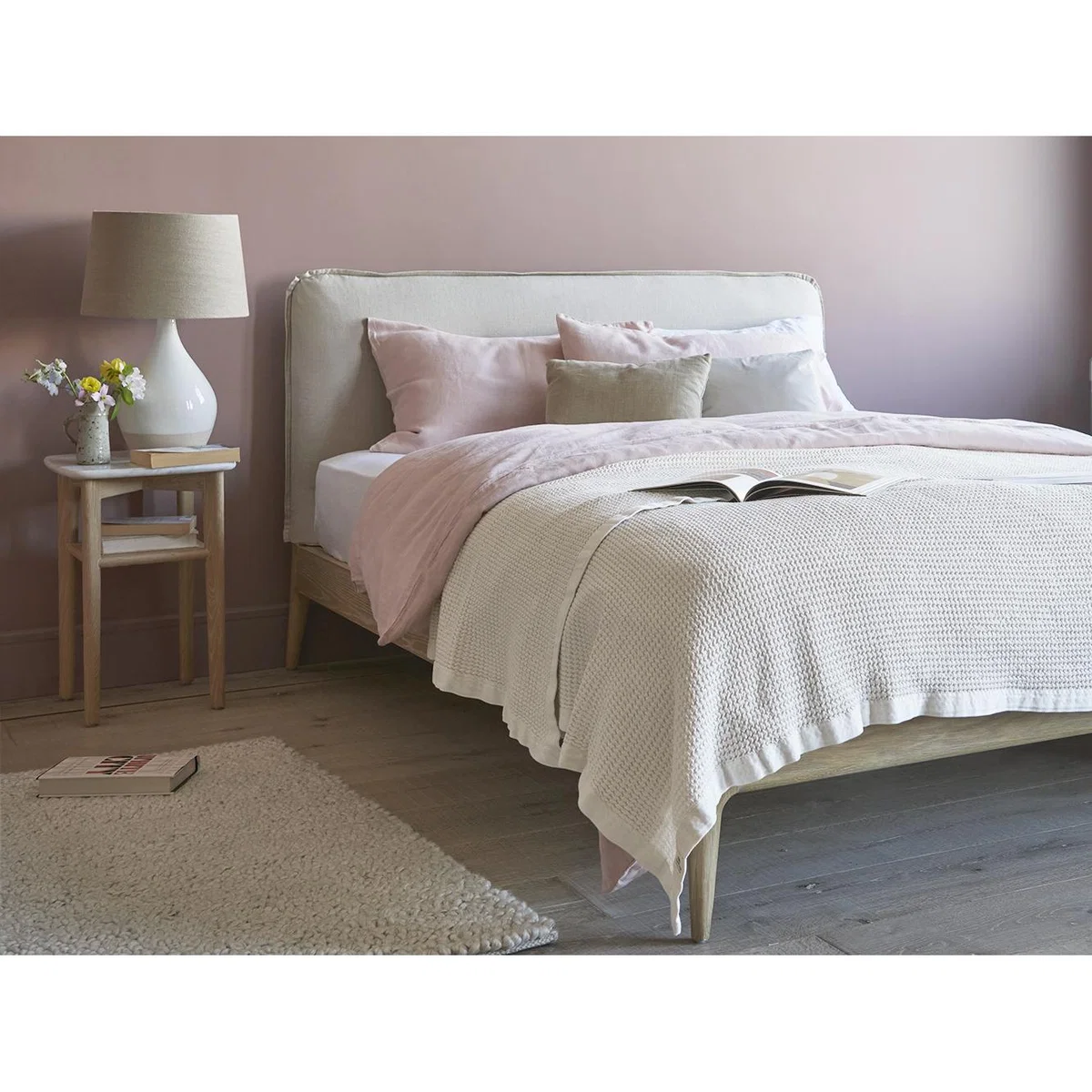 Waffle Throw in Vintage White – image 4