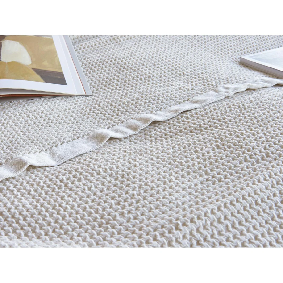 Waffle Throw in Vintage White – image 5