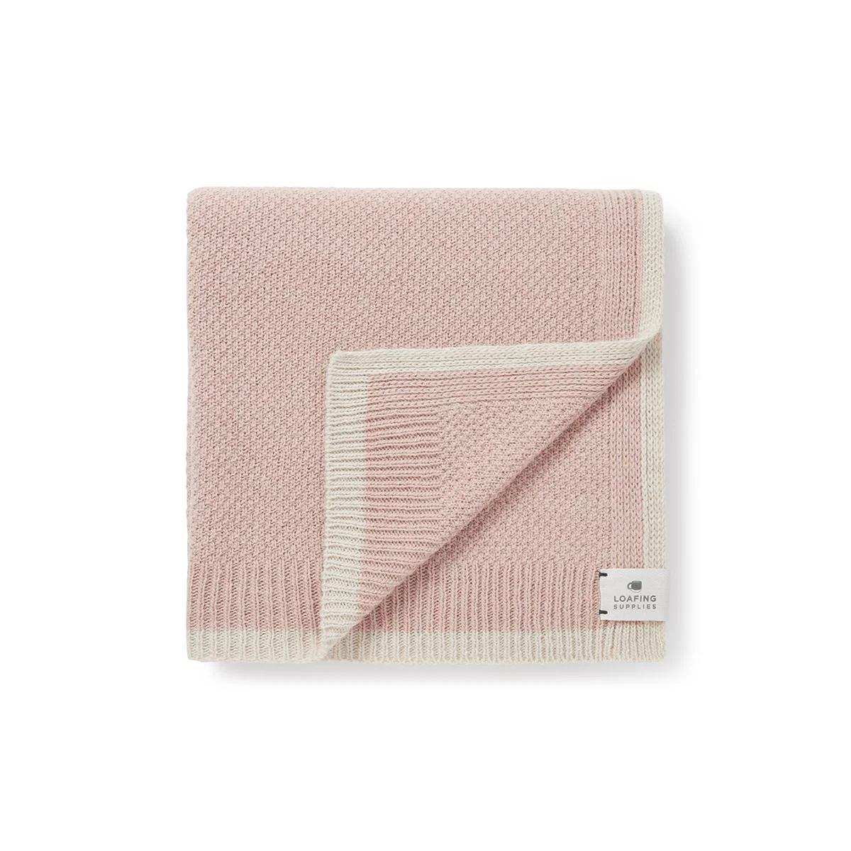 Granny Knit Throw in Pink – image 2
