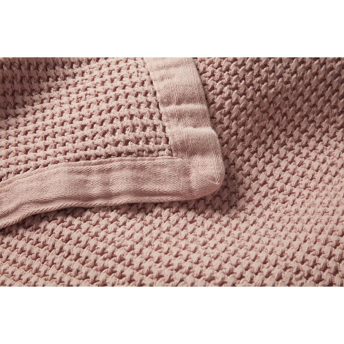Waffle Throw in Pottery Pink – image 2