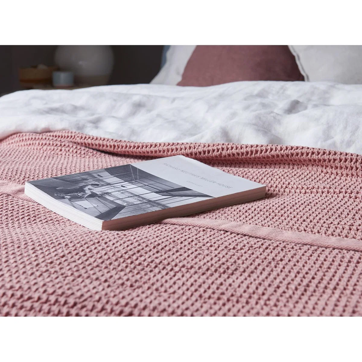 Waffle Throw in Old Pink – image 5