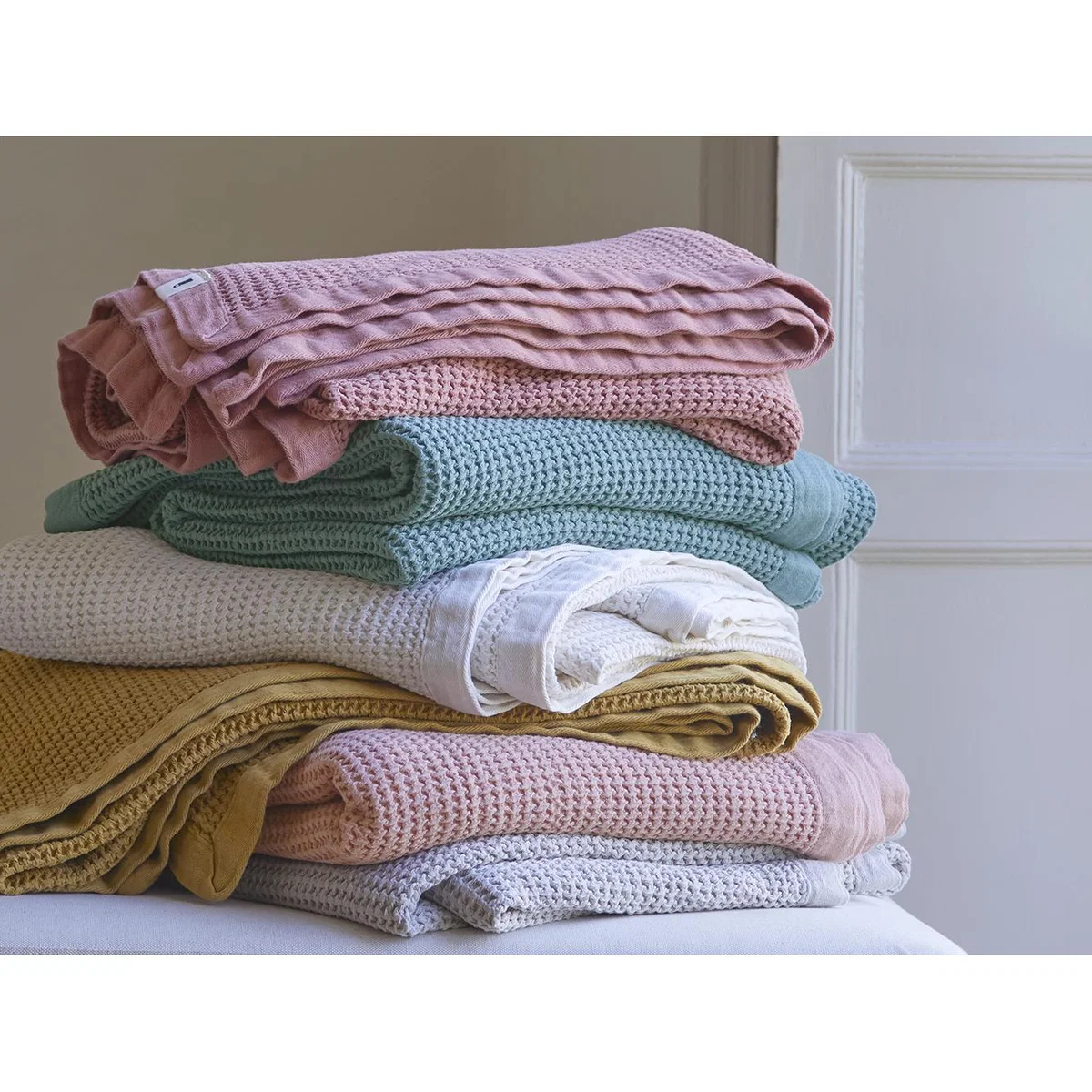 Waffle Throw in Old Pink – image 6