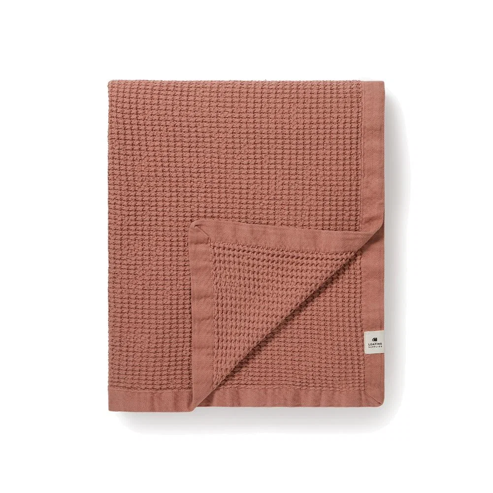Waffle Throw in Old Pink – image 1