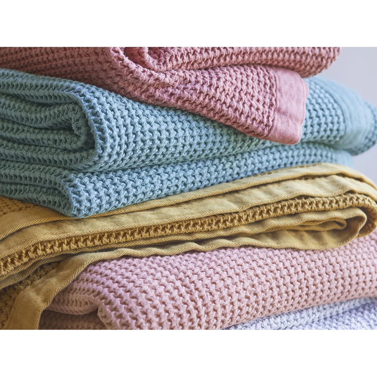 Waffle Throw in Sage – image 7