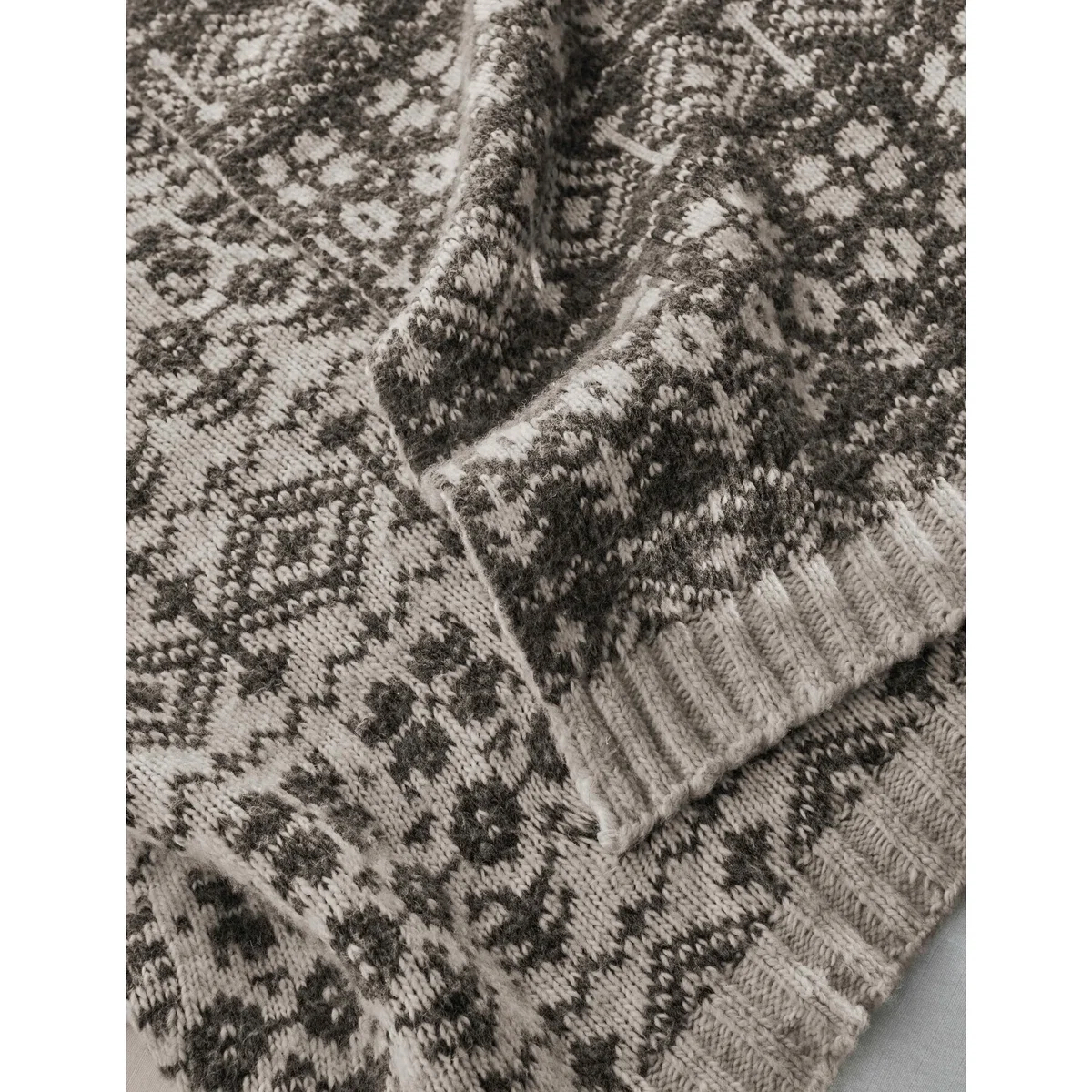 Laura Ashley Selsey Fair Isle Throw Blue Mix – image 5