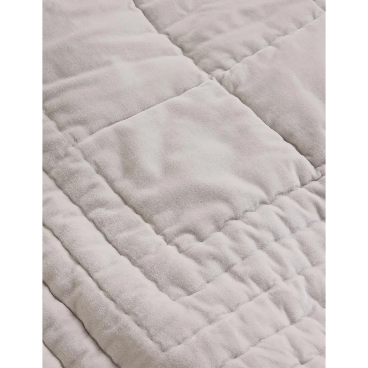 M&S Pure Cotton Velvet Bedspread Dove – image 4