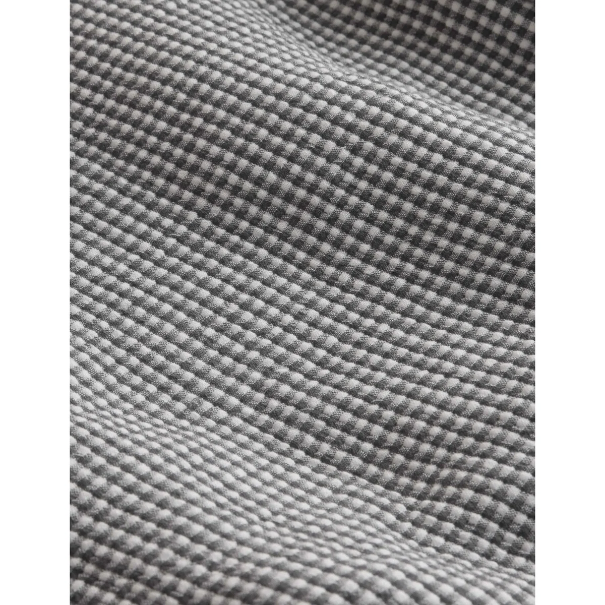 M&S Cotton Rich Gingham Bedspread Slate Blue – image 5