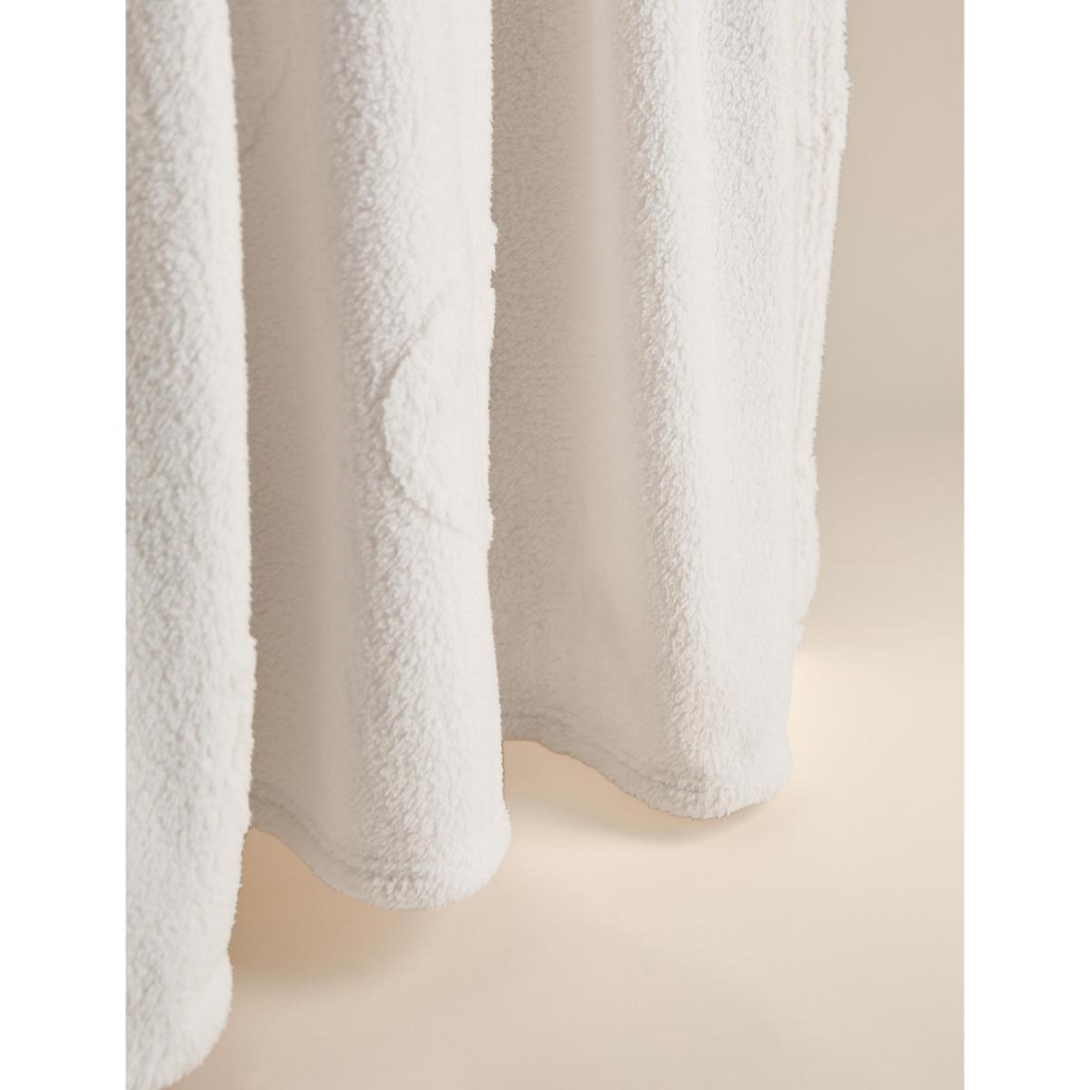 M&S Collection Carved Fleece Pumpkin Throw - Cream, Cream – image 2