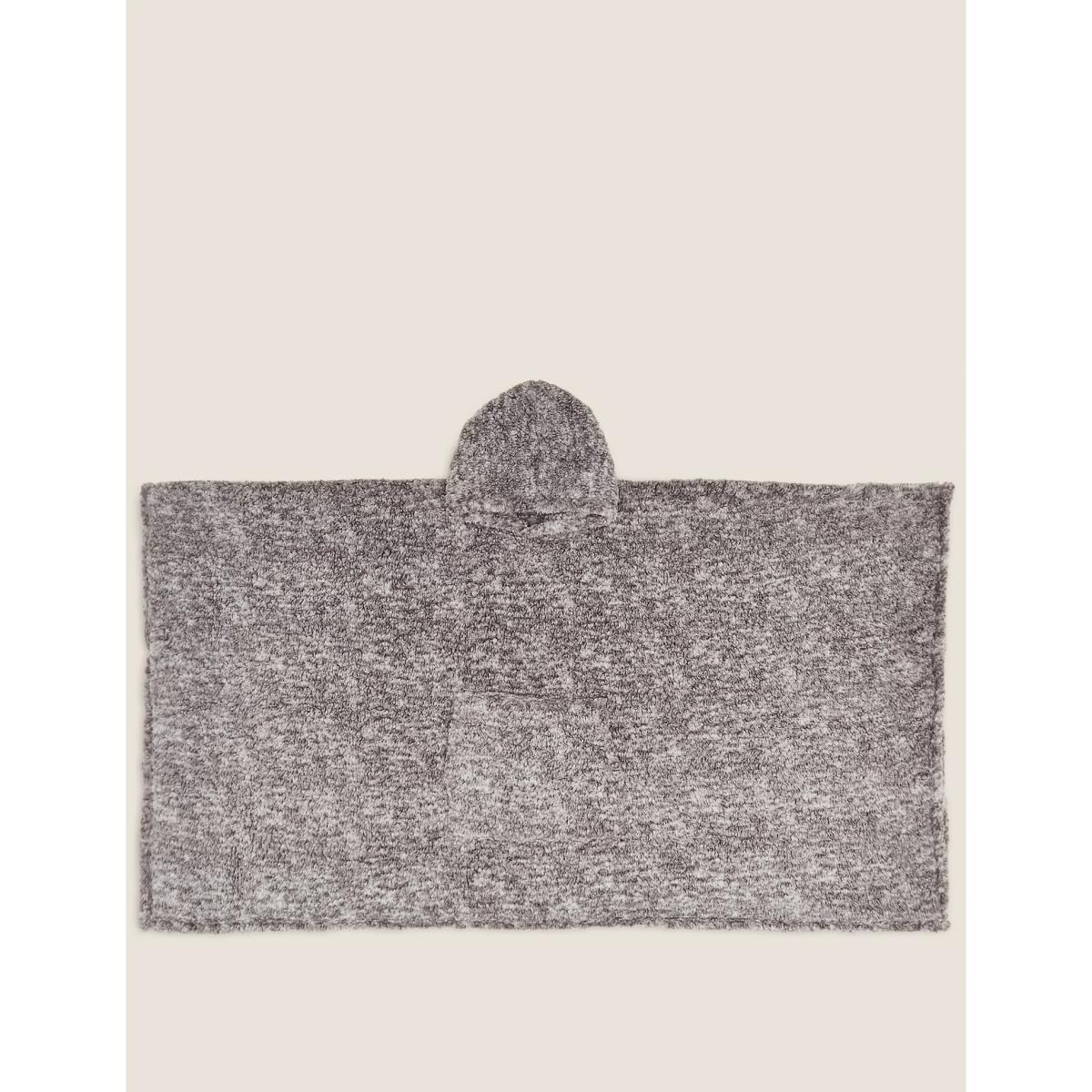 The M&S Snuggle™ Teddy Fleece Adults' Hooded Blanket - Small - Natural, Natural – image 7