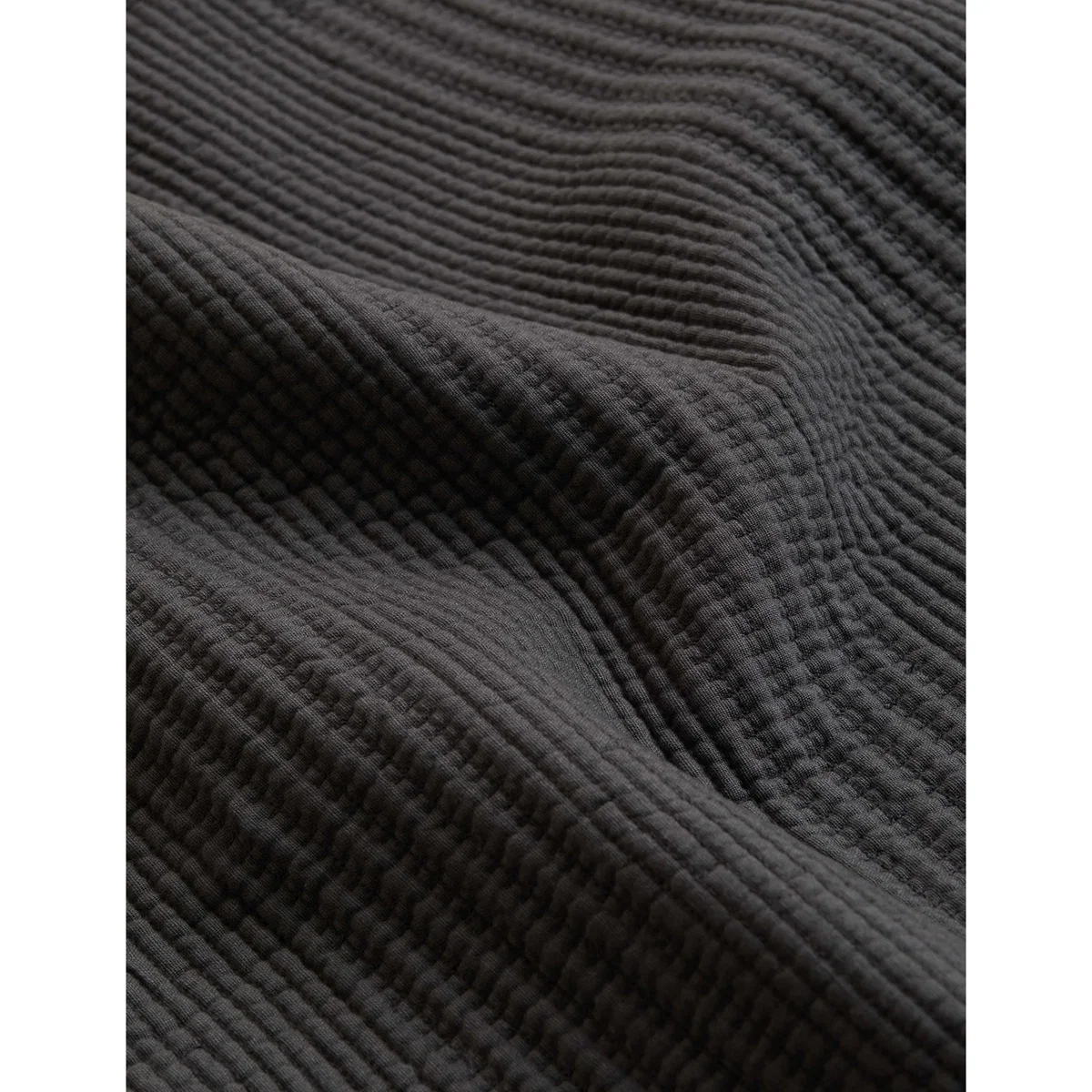M&S Cotton Rich Ribbed Bedspread with Linen Slate Blue – image 5