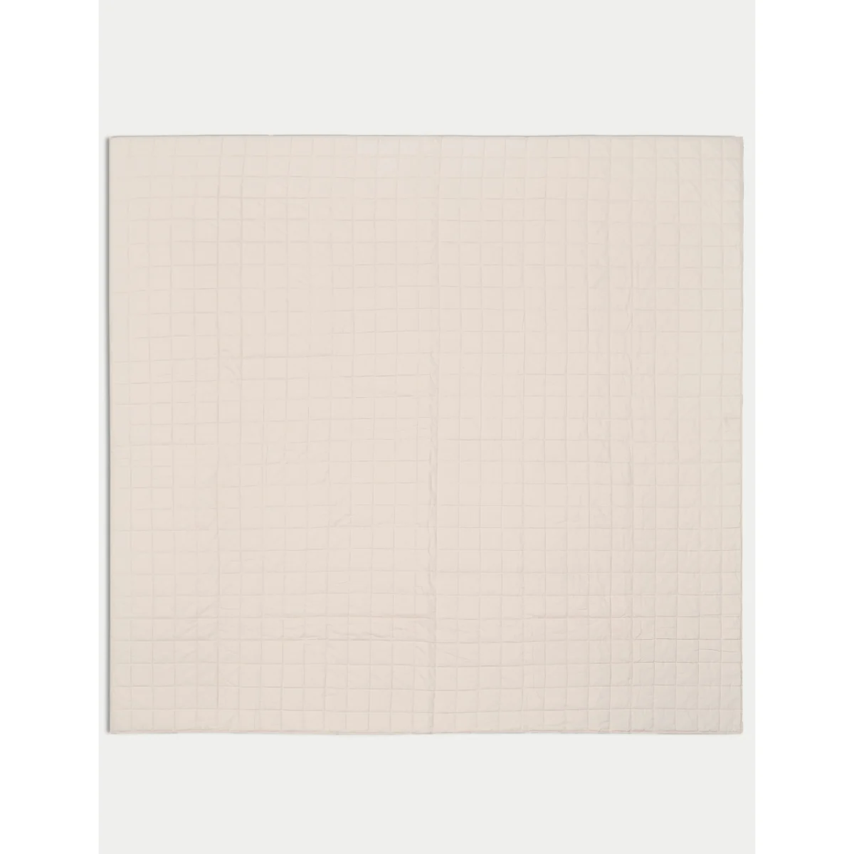 M&S Cotton Rich Quilted Bedspread with Linen Marble – image 2