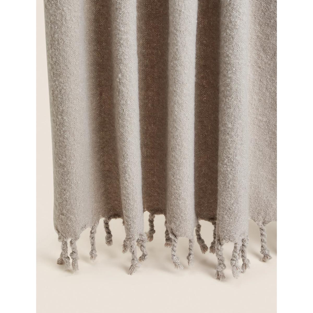 M&S Faux Mohair Throw - Cream, Cream – image 2