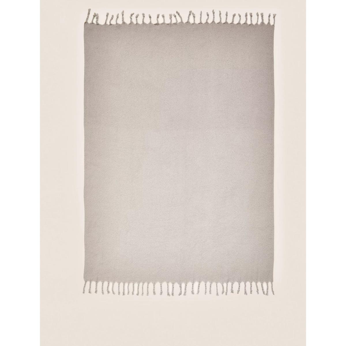 M&S Faux Mohair Throw - Cream, Cream – image 5