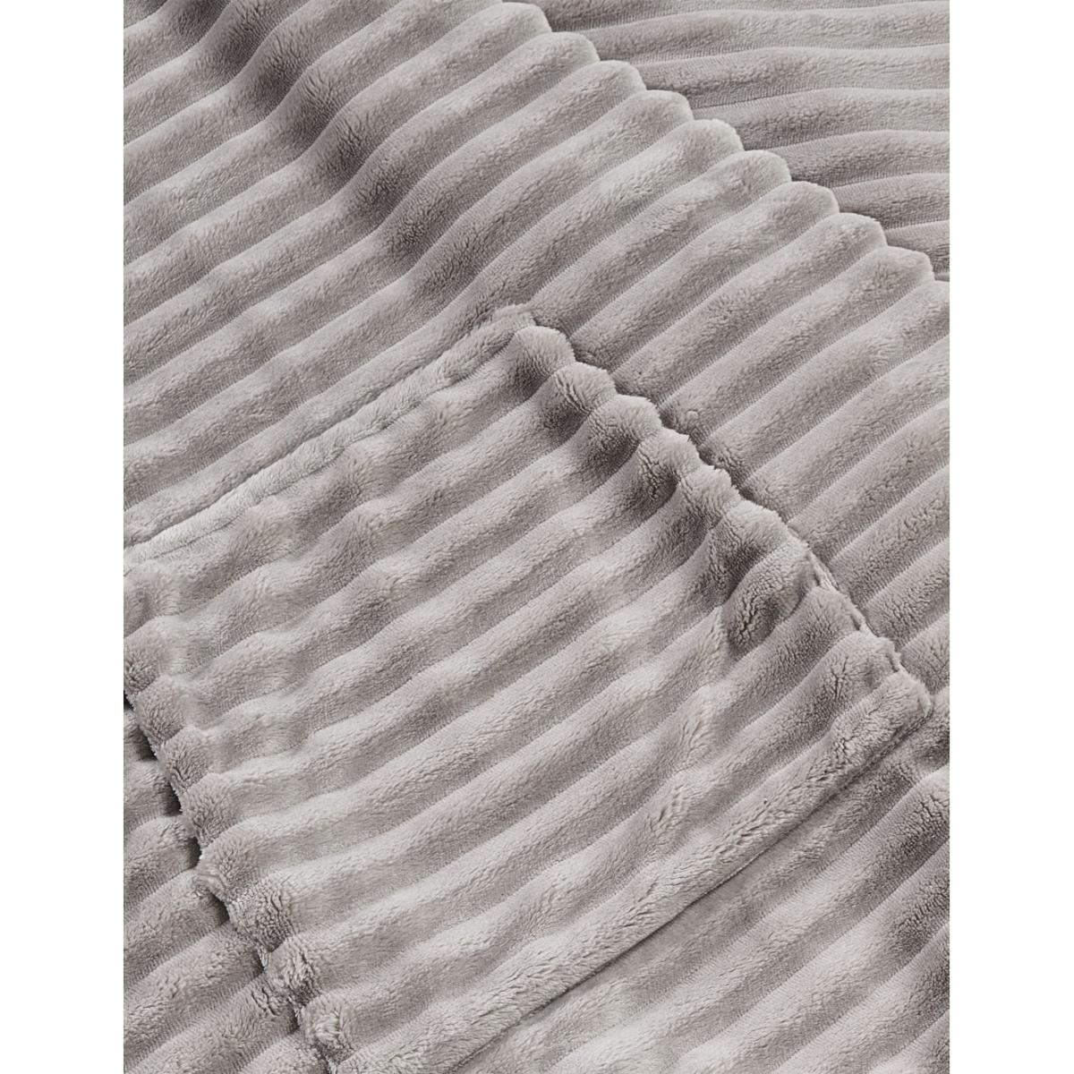 The M&S Snuggle Ribbed Fleece Hooded Blanket - Kids - Cream, Cream – image 3
