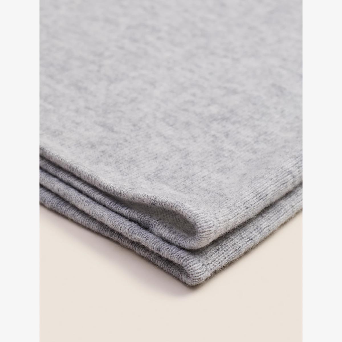 M&S Cashmere Blend Throw - Grey, Grey – image 1