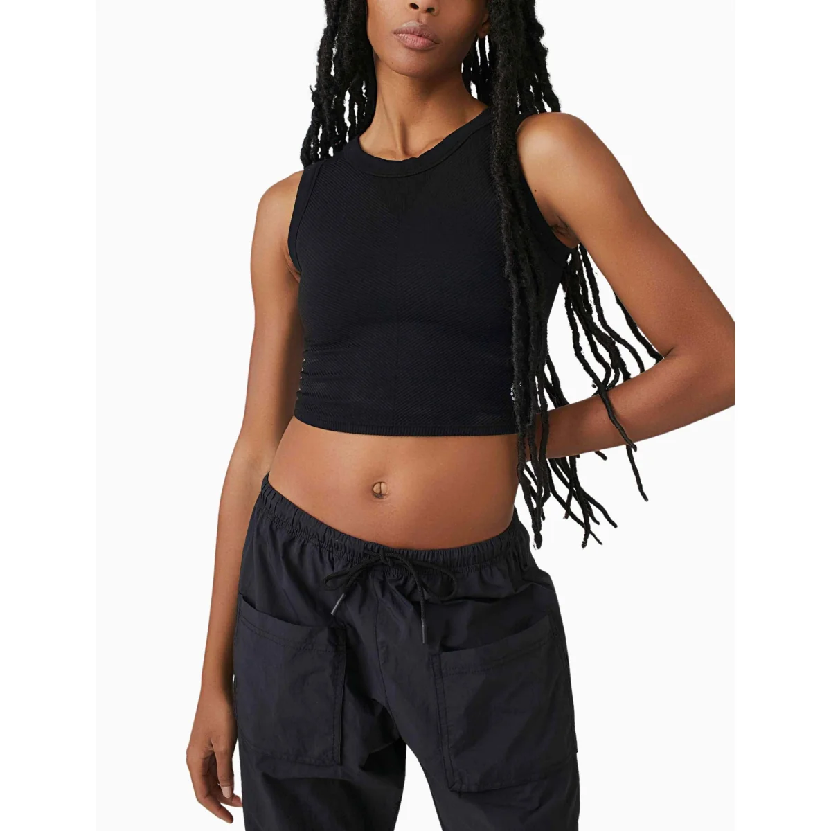 FP Movement Free Throw Rib Crop Vest Top White – image 2