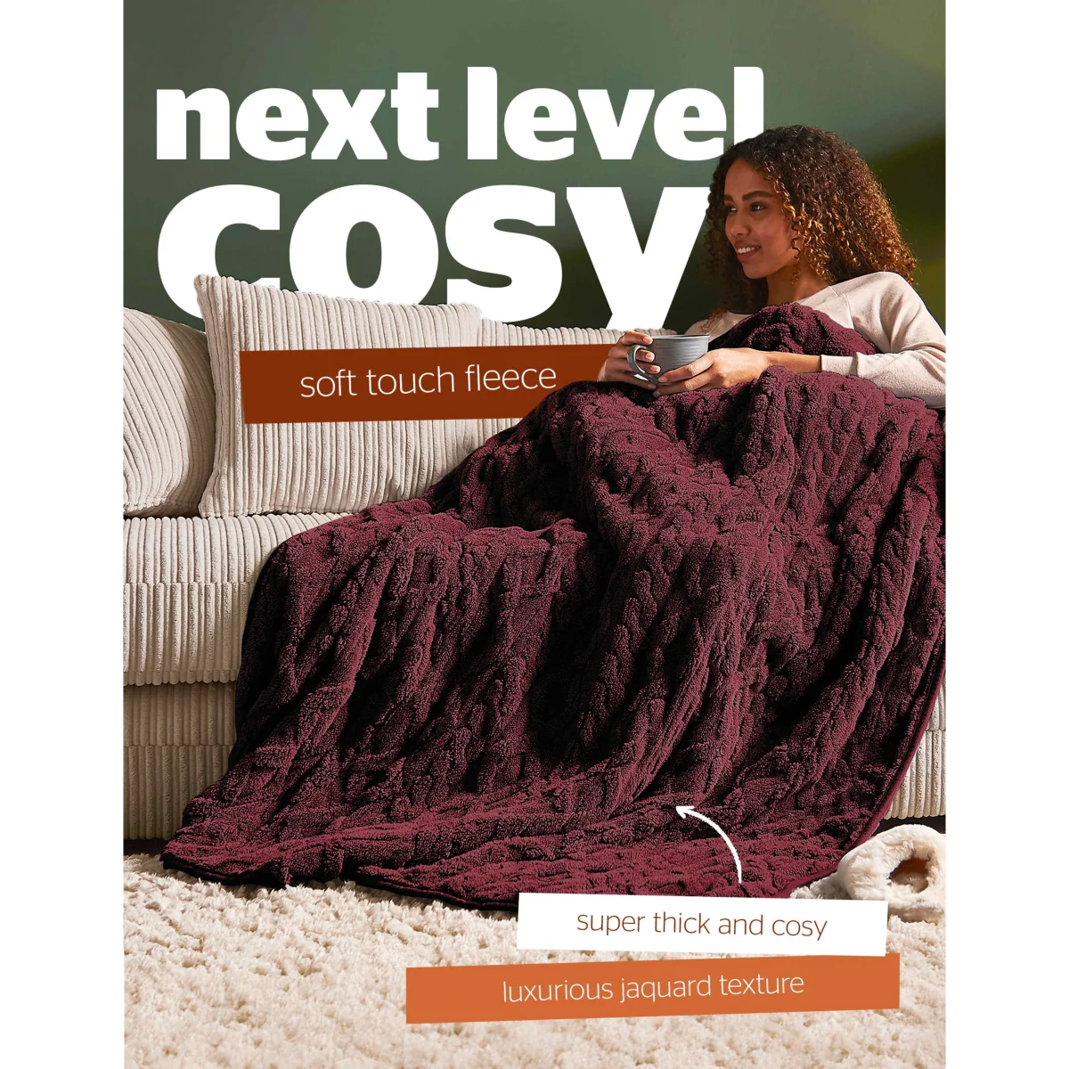 Silentnight Fleece Heated Throw Dark Green – image 4