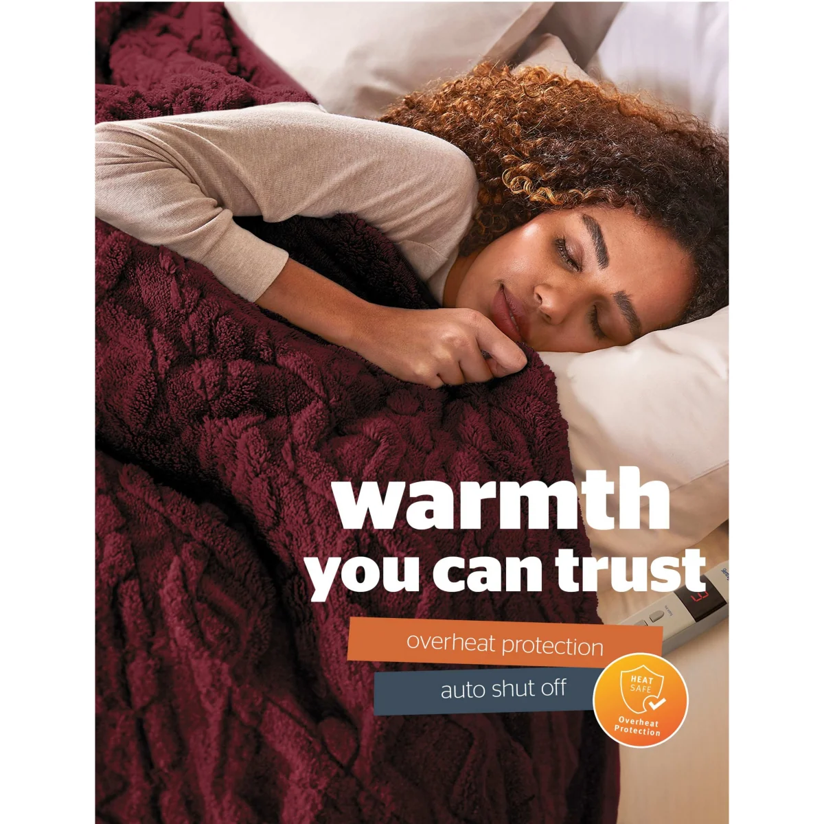 Silentnight Fleece Heated Throw Dark Green – image 5