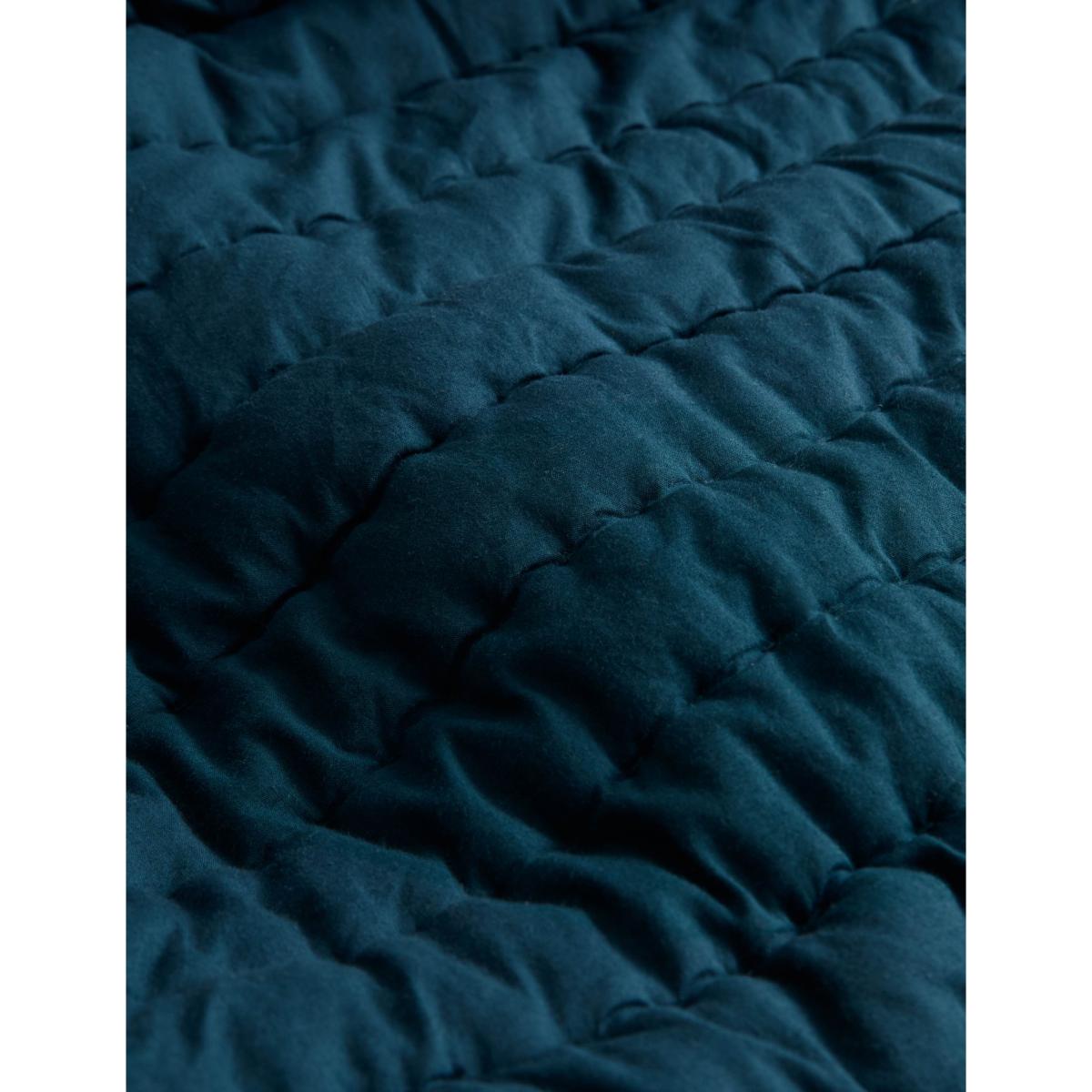 M&S Washed Cotton Quilted Ruffle Bedspread White – image 5