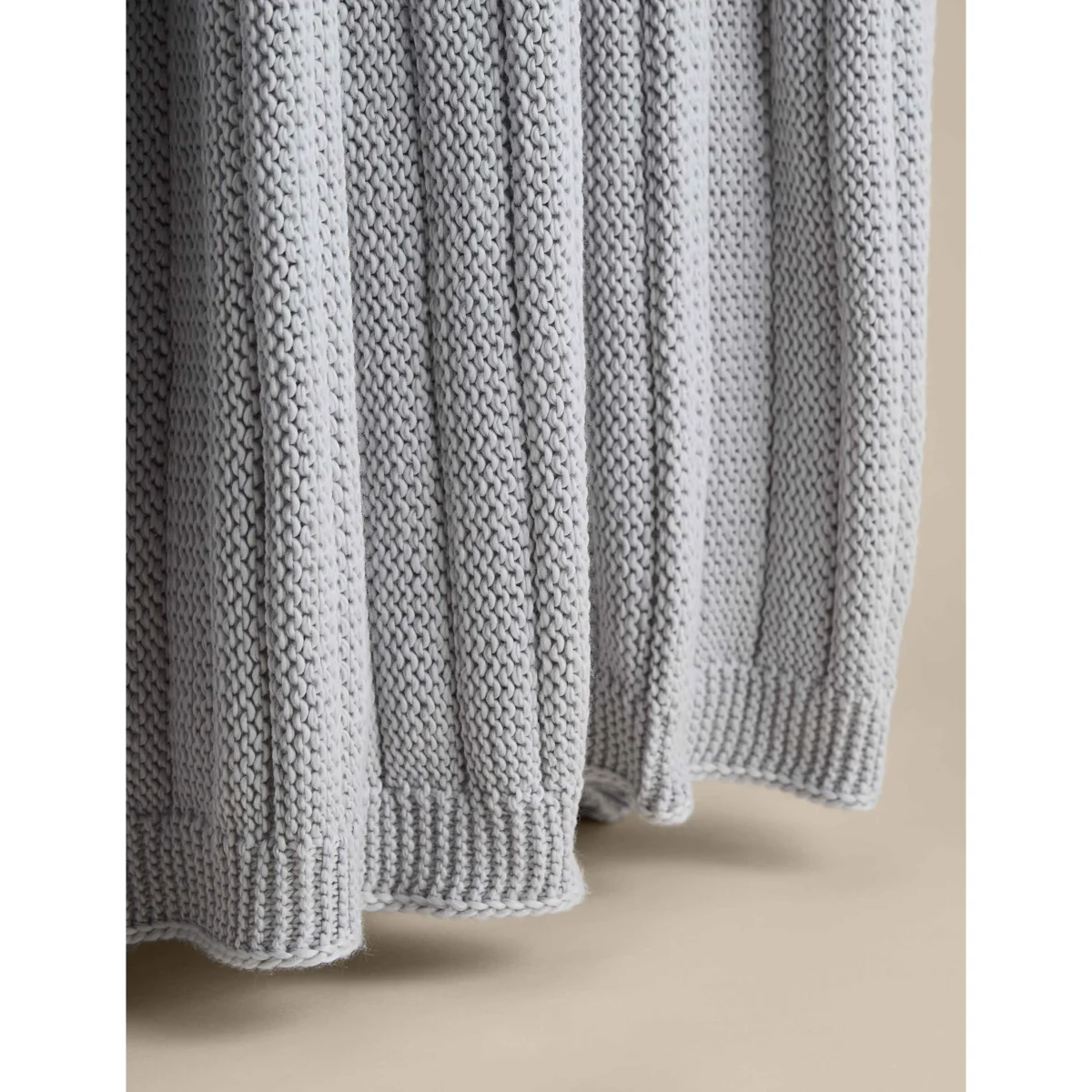 M&S Ribbed Knitted Throw Rust – image 2