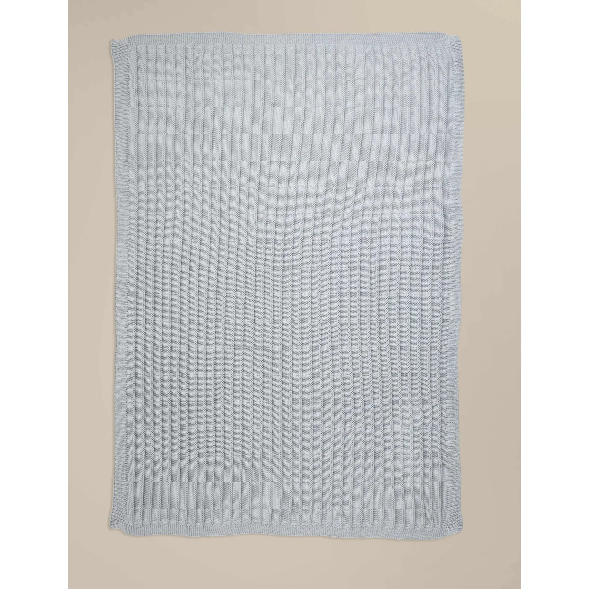 M&S Ribbed Knitted Throw Rust – image 3
